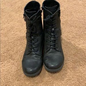G By Guess Combat Boots